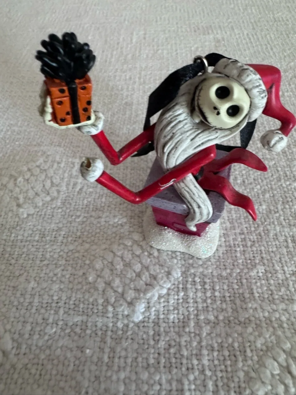 Disney Nightmare Before Christmas Santa Jack Skellington Chimney Ornament